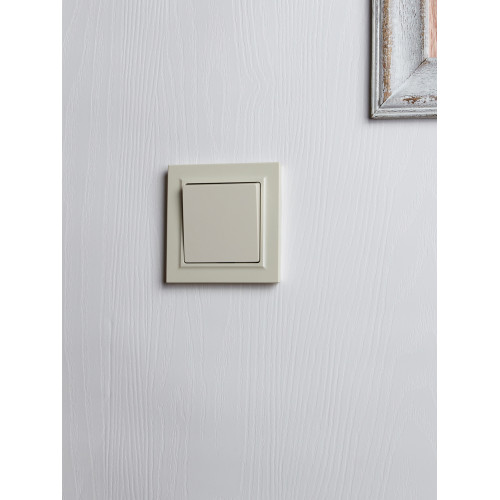 BRITE Выключатель 1-клавишный самовозвратный 10А ВС10-1-4-БрКр бежевый IEK BRITE Выключатель 1-клавишный самовозвратный 10А ВС10-1-4-БрКр бежевый IEK