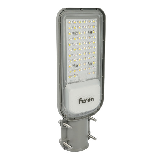 Светодиодный уличный консольный светильник Feron SP3040 80W 5000K 230V, серый Светодиодный уличный консольный светильник Feron SP3040 80W 5000K 230V, серый