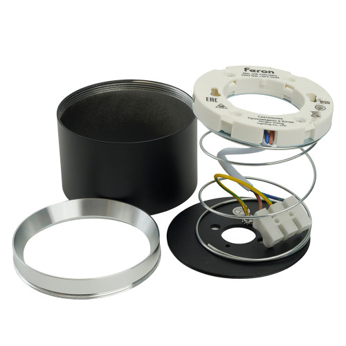 Светильник потолочный Feron Barrel DUET HL459 12W, 230V,GX53, черный + хром IP20 Светильник потолочный Feron Barrel DUET HL459 12W, 230V,GX53, черный + хром IP20