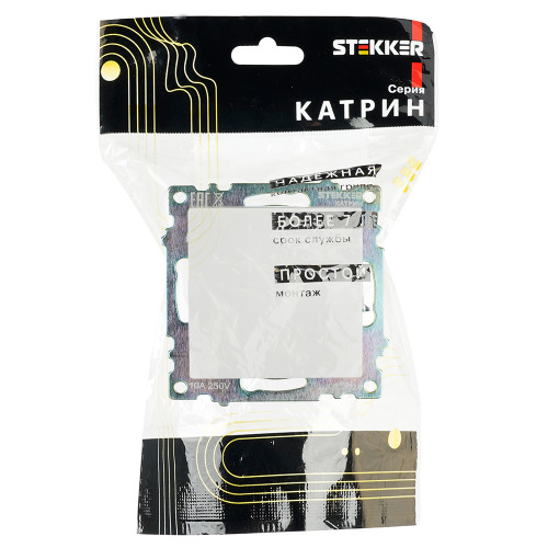 Выключатель 1-клавишный (механизм), STEKKER GLS10-7103-01, 250V, 10А, серия Катрин, белый Выключатель 1-клавишный (механизм), STEKKER GLS10-7103-01, 250V, 10А, серия Катрин, белый