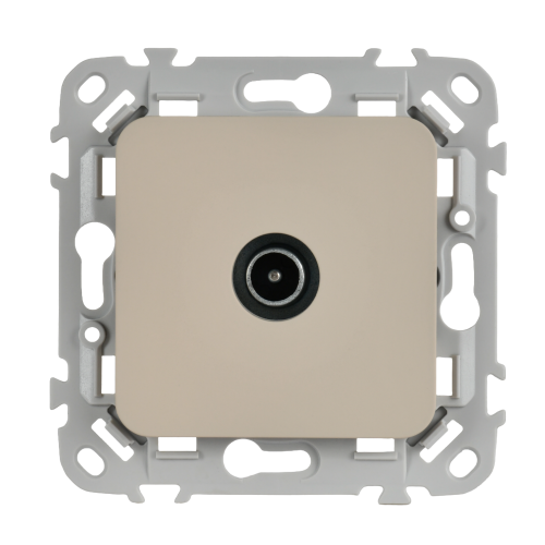 FLITE Розетка TV экранированная оконечная тип M РТВм-1-1-1-ФлЛ льняной IEK FLITE Розетка TV экранированная оконечная тип M РТВм-1-1-1-ФлЛ льняной IEK