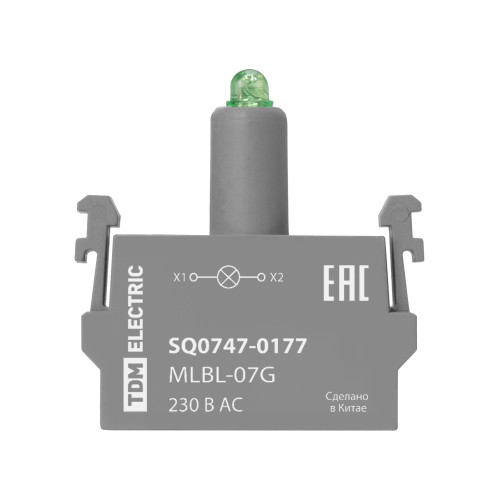 Светодиодный блок MLBL-07G 230 В AC зеленый TDM Светодиодный блок MLBL-07G 230 В AC зеленый TDM