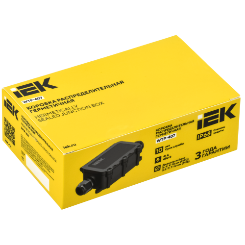 Коробка распределительная герметичная WTP-407 3 ввода IP68 IEK