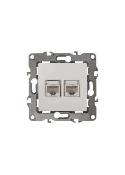 Розетка компьютерная 2-м Эра12 RJ45 12-3108-01 бел. Эра Б0014729