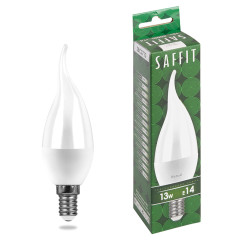 Лампа светодиодная SAFFIT SBC3713 Свеча на ветру E14 13W 230V 4000K