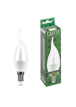 Лампа светодиодная SAFFIT SBC3713 Свеча на ветру E14 13W 230V 4000K