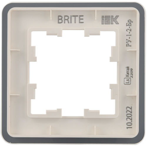 BRITE Рамка 1-местная РУ-1-2-Бр стекло белый RE IEK BRITE Рамка 1-местная РУ-1-2-Бр стекло белый RE IEK