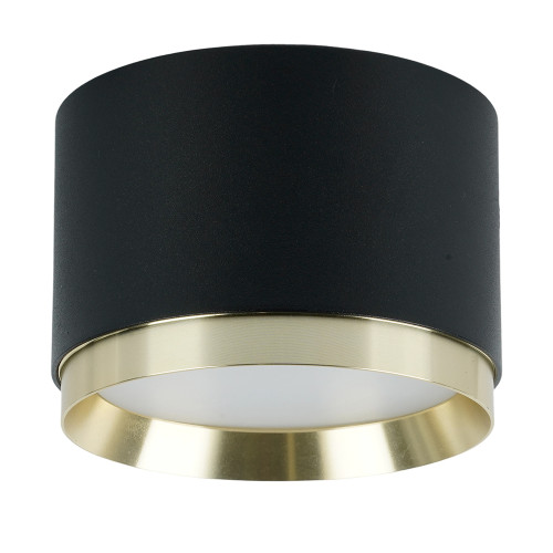 Светильник потолочный Feron Barrel DUET HL459 12W, 230V,GX53, черный + золото IP20