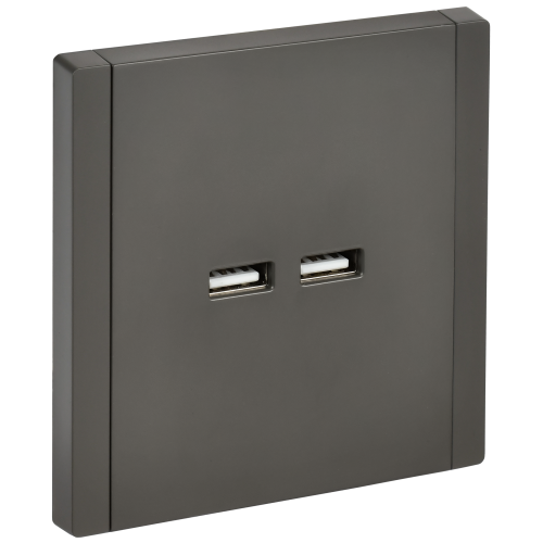 FORTE&PIANO Розетка USB A+A 3,1А FP349 серый IEK