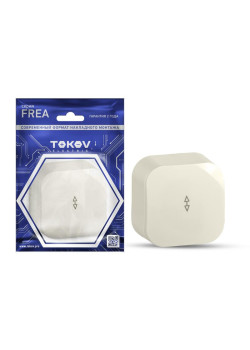 Переключатель 1-кл. ОП Frea 10А IP20 250В АБС-пластик беж. TOKOV ELECTRIC TKE-FR-P1-C02