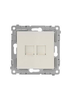 Розетка компьютерная 2-м СП Pixel RJ45 кат.5E механизм беж. TOKOV ELECTRIC TKE-PX-RC2-C02
