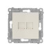 Розетка компьютерная 2-м СП Pixel RJ45 кат.5E механизм беж. TOKOV ELECTRIC TKE-PX-RC2-C02 Розетка компьютерная 2-м СП Pixel RJ45 кат.5E механизм беж. TOKOV ELECTRIC TKE-PX-RC2-C02