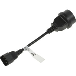 Кабель SCUT IEC-320 C14 to Socket Type-F 250В 10А POWERCOM 504291