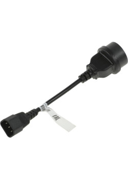 Кабель SCUT IEC-320 C14 to Socket Type-F 250В 10А POWERCOM 504291
