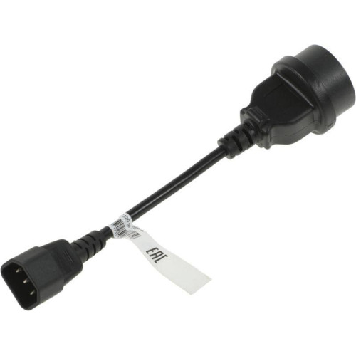 Кабель SCUT IEC-320 C14 to Socket Type-F 250В 10А POWERCOM 504291