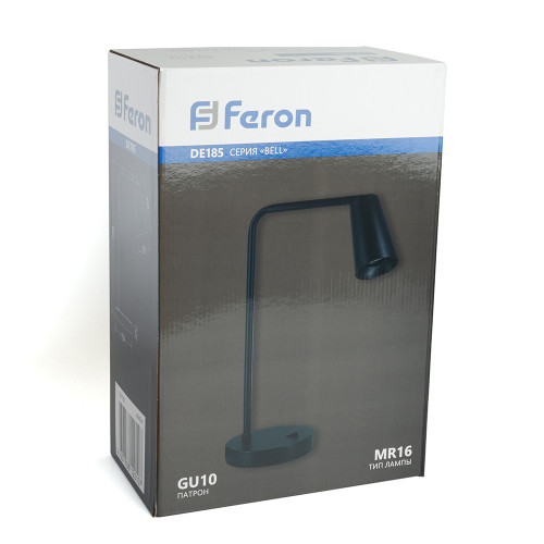 Светильник под лампу Feron DE185 BELL 35W, 230V, GU10, черный Светильник под лампу Feron DE185 BELL 35W, 230V, GU10, черный