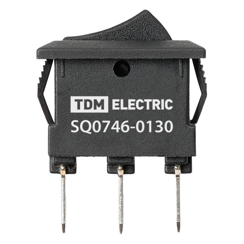 Выключатель клавишный KCD11-102 250В AC/DC, 1P, 3А, (3с), ON-ON, черный, Micro TDM Выключатель клавишный KCD11-102 250В AC/DC, 1P, 3А, (3с), ON-ON, черный, Micro TDM