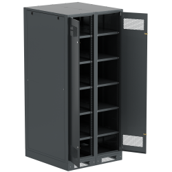 ITK LINEA B Шкаф аккумуляторный (пустой) 2000х900х950мм двустворчатая металлическая дверь черный