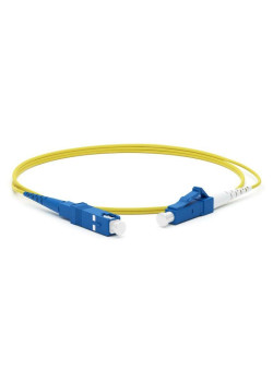 Патч-корд FC-S2-9-LC/UR-SC/UR-H-1M-LSZH-YL волоконно-оптический (шнур) SM 9/125 (OS2) LC/UPC-SC/UPC simplex LSZH 1м Hyperline 242784