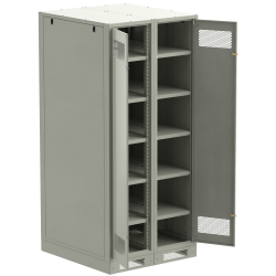 ITK LINEA B Шкаф аккумуляторный (пустой) 2000х900х950мм двустворчатая металлическая дверь серый