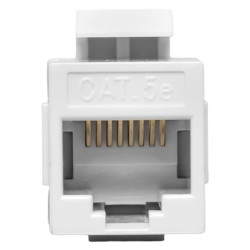Адаптер проходной TERACOM Cat.5E неэкран. RJ45-RJ45 тип Keystone белый