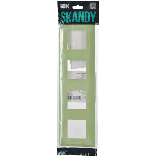 SKANDY Рамка 4-местная SK-F04M мятный IEK