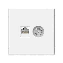 ARTGALLERY РОЗЕТКА двойная ТВ + компьютерная RJ45, кат. 5Е, ЛОТОС