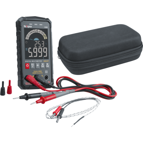 Мультиметр 95 770 NMT-Mm-126B True RMS Smart цветной дисплей Navigator 95770 Мультиметр 95 770 NMT-Mm-126B True RMS Smart цветной дисплей Navigator 95770