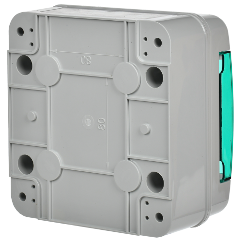 TEKFOR Корпус пластиковый КМПн-6 IP65 зеленая прозрачная дверь IEK