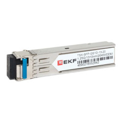 SFP модуль 1,25 Гбит одинарное одномодовое оптоволокно Tx1310нм/Rx1550нм 20км TSX EKF