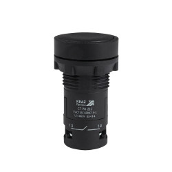 Кнопка с фиксацией OptiSignal Compact D22 C7-PH-211 черная 1НО+1НЗ XB7NH25