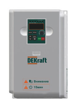 Преобразователь частоты DEKV060-5.5/7.5кВт 3 фазы 380В с торм. модулем