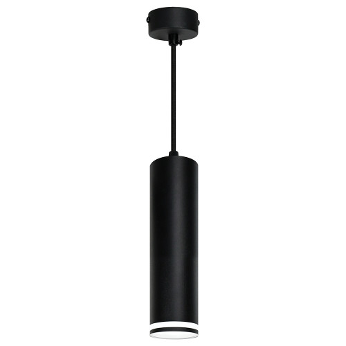 Светильник потолочный Feron ML1708 Barrel LUNA на подвесе MR16 35W 230V, черный 55*200 Светильник потолочный Feron ML1708 Barrel LUNA на подвесе MR16 35W 230V, черный 55*200