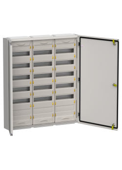 TITAN 5 Корпус металлический ЩРн-216 (3х72) 960х830х140мм IP54 серый (две двери) IEK