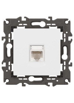 Розетка компьютерная 1-м Elegance 14-3107-01 RJ45 IP20 механизм бел. Эра Б0034302