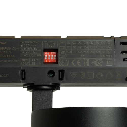 Светодиодный светильник Feron TR Reflex трековый на шинопровод 40W, 3500 Lm, 4000К, 36 градусов, черный, 3х фазный с функцией выбора мощности