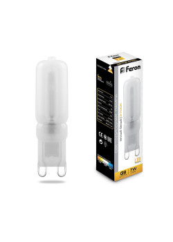 Лампа светодиодная Feron LB-431 G9 7W 230V 2700K