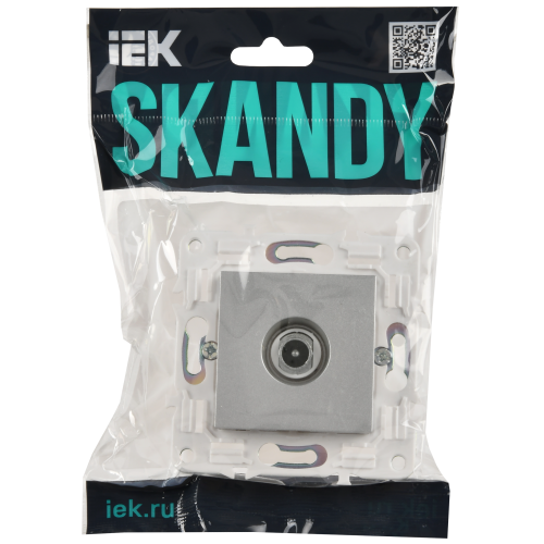 SKANDY Розетка TV проходная SK-A17S серебряный IEK SKANDY Розетка TV проходная SK-A17S серебряный IEK