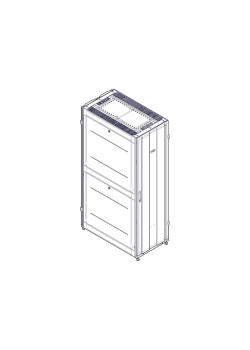 Шкаф Systeme Electric, серия Uniprom, 42U-600/1070, боковые панели 4шт, черный