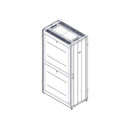 Шкаф Systeme Electric, серия Uniprom, 42U-600/1070, боковые панели 4шт, черный