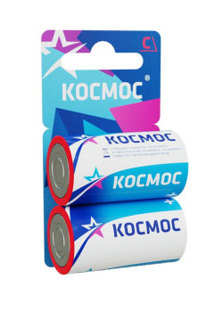 Элемент питания солевой C/R14 (блист.2шт) КОСМОС KOCR142BL