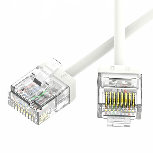 Патч-корд неэкранированный Ultra SLIM CAT6 U/UTP 4х2, 32 AWG, LSZH, белый, 5м