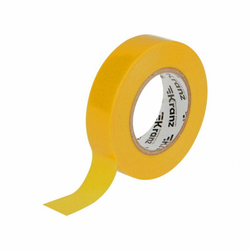 Изолента ПВХ 0.13х19мм 25м желт. Kranz KR-09-2202 Изолента ПВХ 0.13х19мм 25м желт. Kranz KR-09-2202