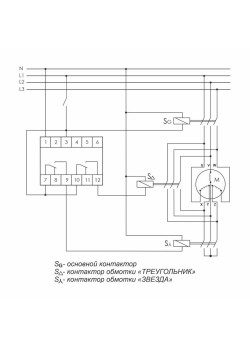Реле времени PCG-417 2х8А 230В 2НО IP20 звезда-треугольник для пуска электродвиг. монтаж на DIN-рейке F&F EA02.001.020