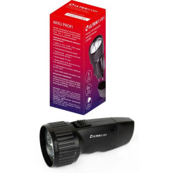 Фонарь аккумуляторный LED3859 5 LED 220В аккум. SLA пластик. черн. (кор.) Ultraflash 14020
