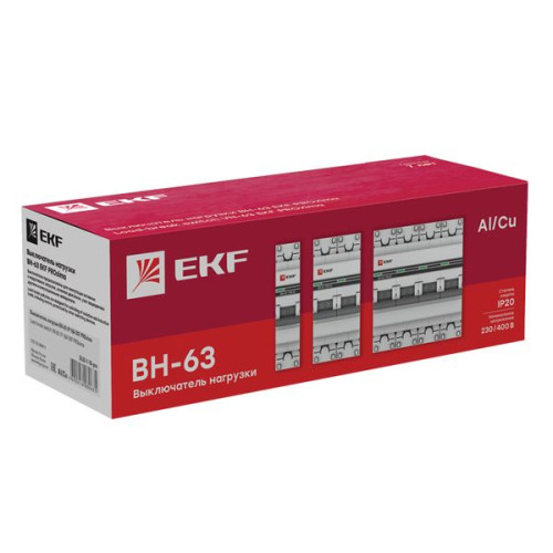 Выкл. нагрузки 4P 25А ВН-63 EKF