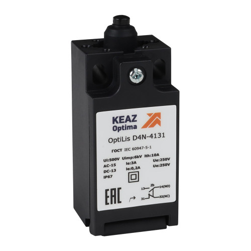 Выключатель концевой OptiLiS D4N-8132 толкатель роликовый пластиковый EN 50047 XCKT2100P16