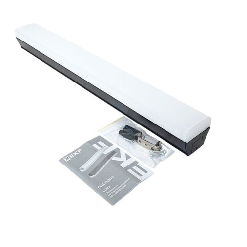ДБО-60 24Вт черный 6500К 590x65x70 IP20 LUMA EKF