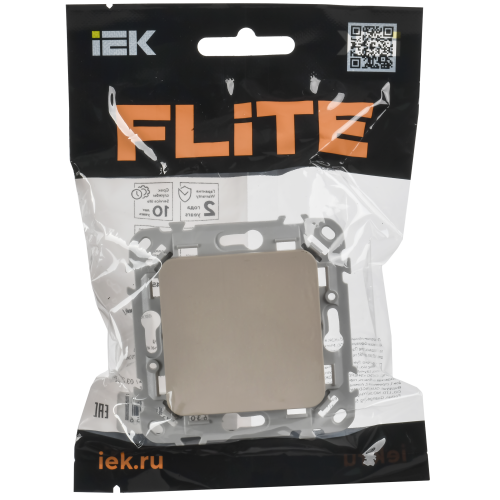 FLITE Заглушка с суппортом ЗГ-ФлЛ льняной IEK