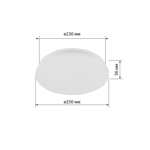 Светильник LED потолочный ДПБ 01, 18 Вт, 4000 К, Классика, терм. упак., TDM